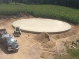 Agricultural Concrete Job - Grain Bin Foundation
