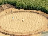Agricultural Concrete Job - Grain Bin Foundation Prep